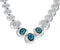 Navajo Turquoise Light Weight Hollow Sterling Silver Necklace AX129537